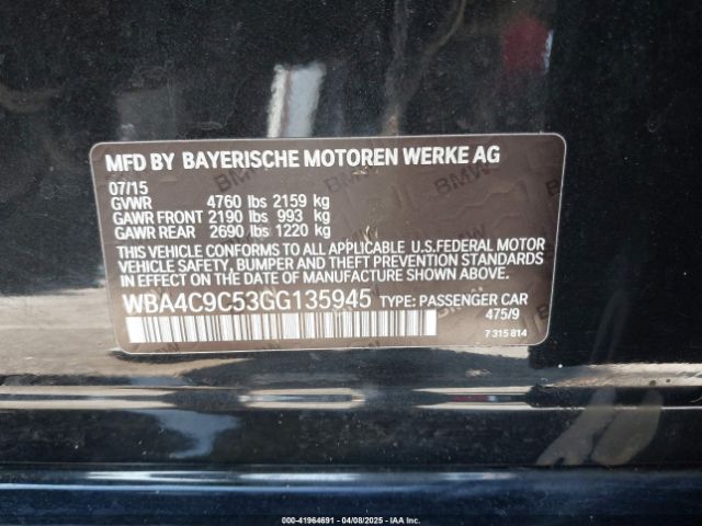 WBA4C9C53GG135945 BMW 428i Gran Coupe Xdrive