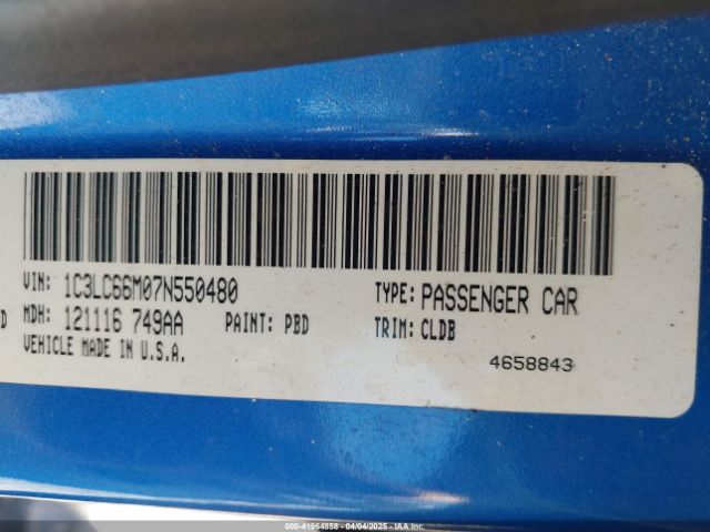 2007 CHRYSLER SEBRING 1C3LC66M07N550480 Photo 8