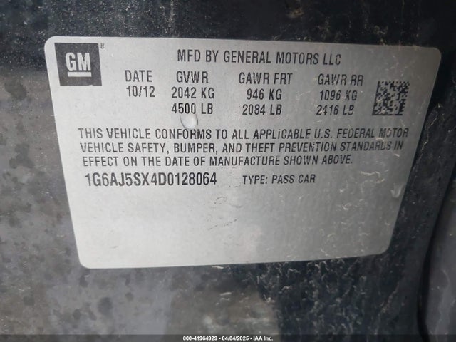 2013 CADILLAC ATS 1G6AJ5SX4D0128064 Photo 8