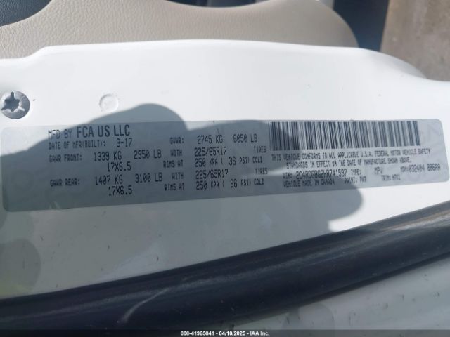 2C4RDGBG2HR741587 Dodge Grand Caravan Se