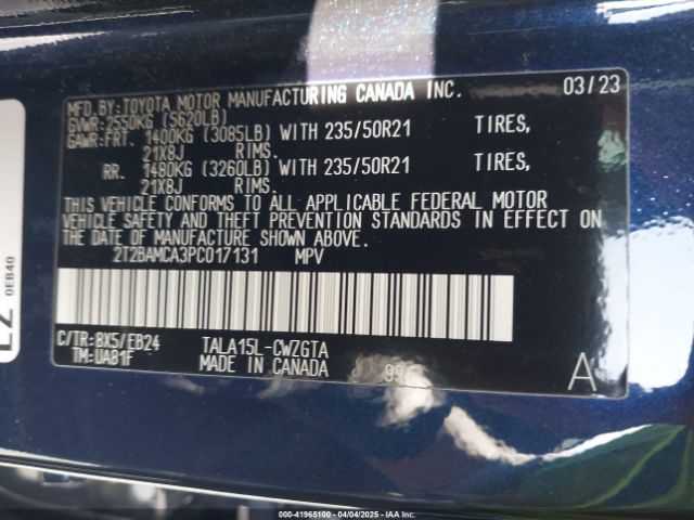 2T2BAMCA3PC017131 Lexus Rx 350 F Sport Handling