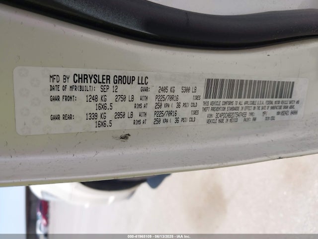 Aukcja sprzedaży 2013 Dodge Journey Se, vin: 3C4PDCAB2DT547459, numer aukcji: 41965109