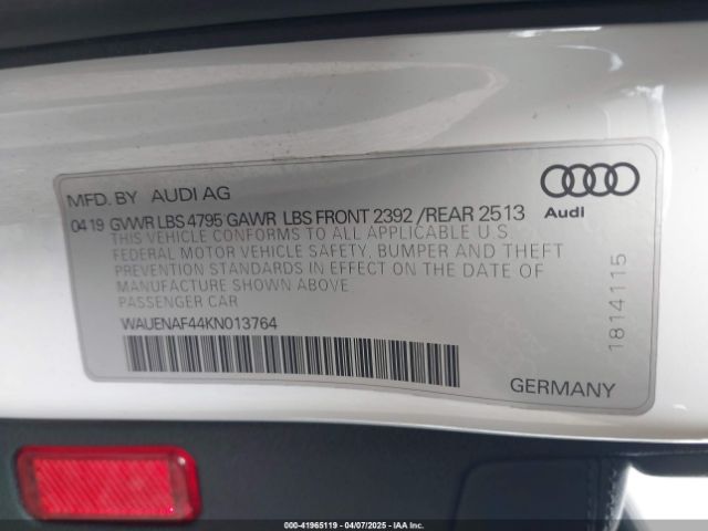 WAUENAF44KN013764 Audi A4 45 Premium