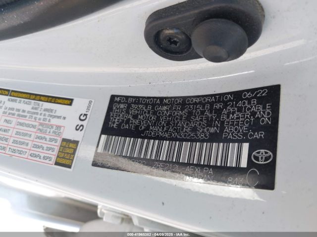 JTDEPMAEXN3025383 Toyota COROLLA LE