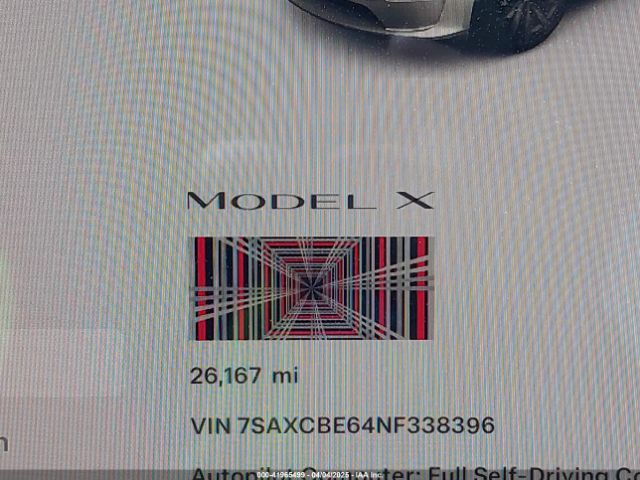 7SAXCBE64NF338396 Tesla Model X Plaid Tri Motor All-wheel Drive