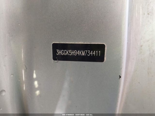 3HGGK5H94KM734411 Honda Fit Ex-l