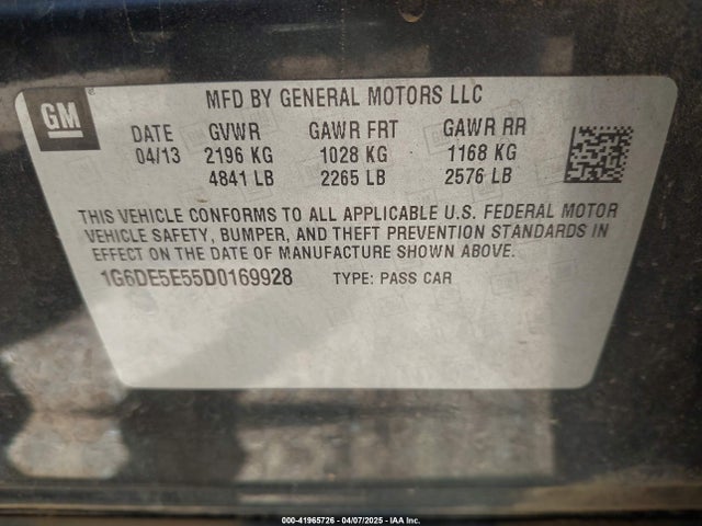 2013 CADILLAC CTS 1G6DE5E55D0169928 Photo 8