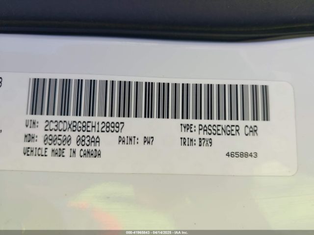 2C3CDXBG8EH128997 Dodge Charger Se