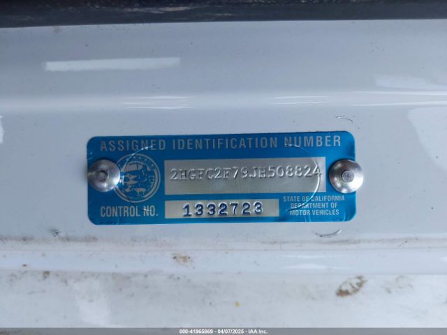 2HGFC2F79JH508824 Honda CIVIC EX