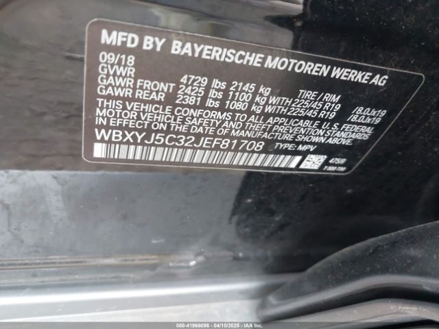 WBXYJ5C32JEF81708 BMW X2 Xdrive28i