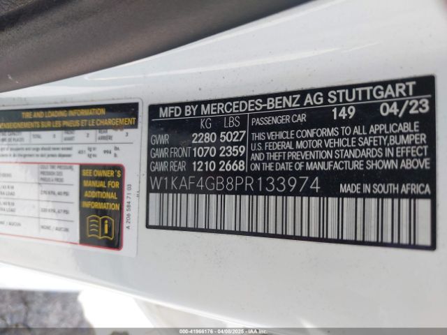 W1KAF4GB8PR133974 Mercedes-Benz C 300 Sedan