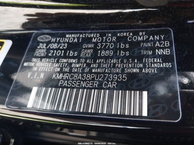KMHRC8A38PU273935 Hyundai Venue Sel