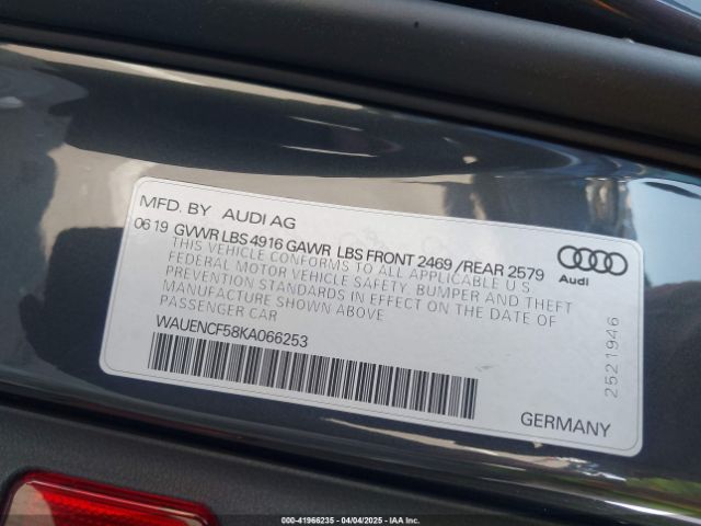 WAUENCF58KA066253 Audi A5 45 Premium