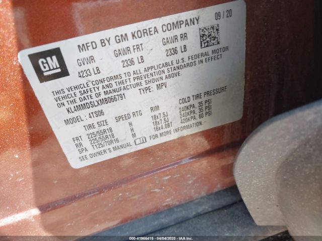 2021 BUICK ENCORE GX KL4MMDSLXMB066791 Photo 8