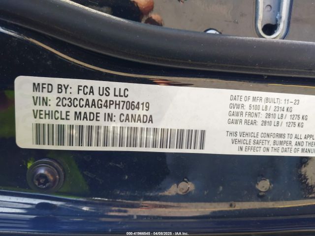 2023 CHRYSLER 300 2C3CCAAG4PH706419 Photo 8