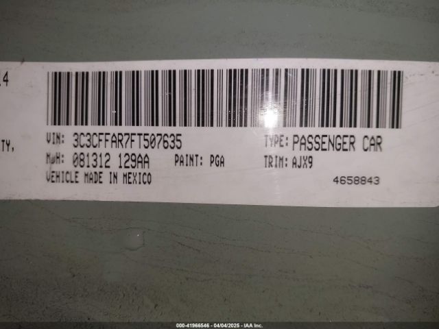 3C3CFFAR7FT507635 Fiat 500 POP