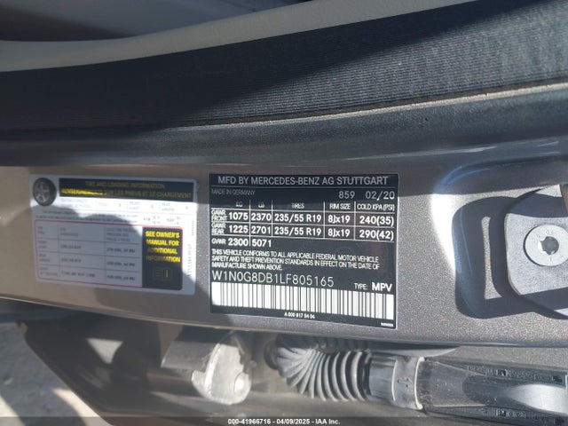 W1N0G8DB1LF805165 Mercedes-Benz GLC 300