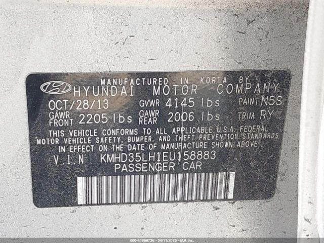 KMHD35LH1EU158883 Hyundai ELANTRA GT