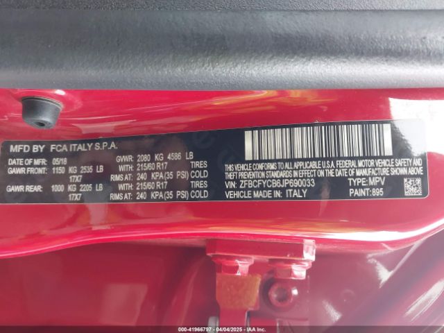 2018 FIAT 500X ZFBCFYCB6JP690033 Photo 8