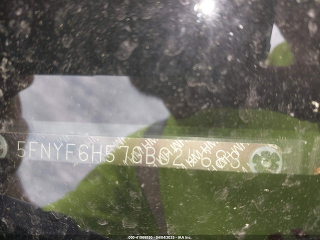 5FNYF6H57GB024683 Honda Pilot Ex-l