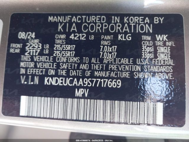 KNDEUCAA9S7717669 KIA SELTOS S
