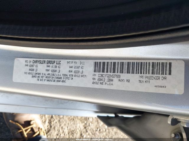 2011 CHRYSLER 200 1C3BC1FG2BN527929 Photo 8