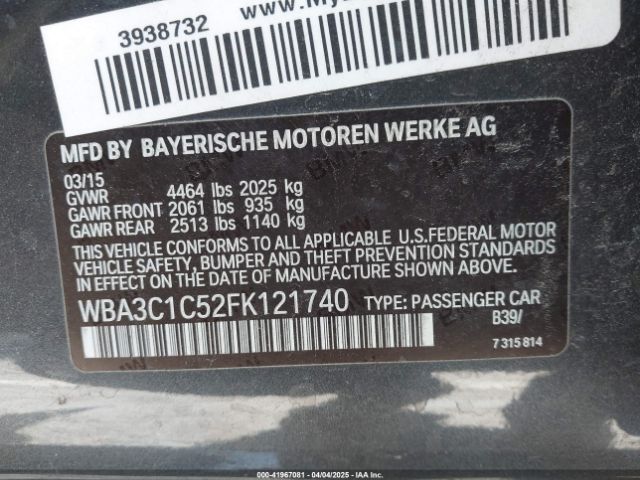 WBA3C1C52FK121740 BMW 328I