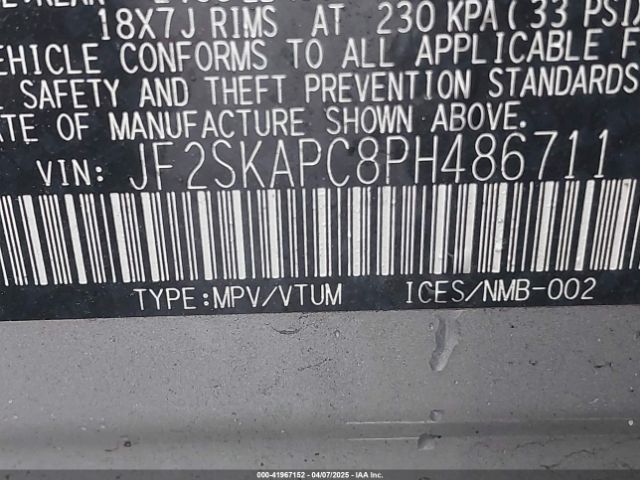 JF2SKAPC8PH486711 Subaru na u5