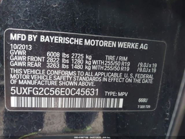 5UXFG2C56E0C45631 BMW X6 Xdrive35i