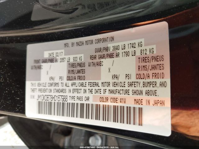 JM1DKDB78H0167988 Mazda Cx-3 Sport