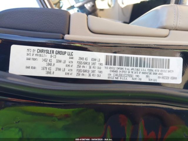 1C4RJEBG1EC276561 Jeep Grand Cherokee Limited