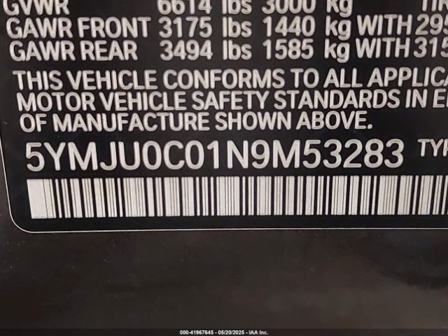 2022 BMW X5 M 5YMJU0C01N9M53283 Photo 8