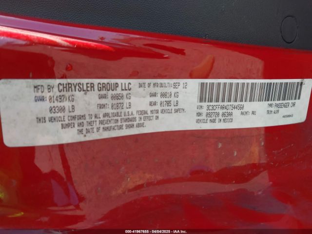 2013 FIAT 500 3C3CFFAR4DT544560 Photo 8