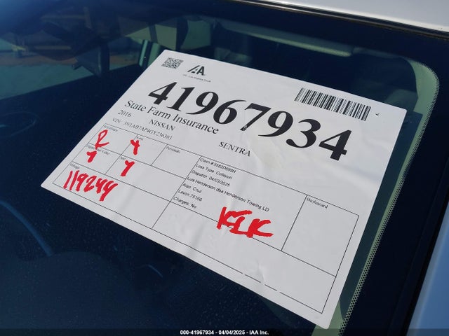 Nissan SENTRA SR 2016 3N1AB7AP4GY236303 Image 17