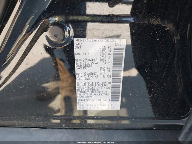 5N1AT2MT5JC740683 Nissan ROGUE SV