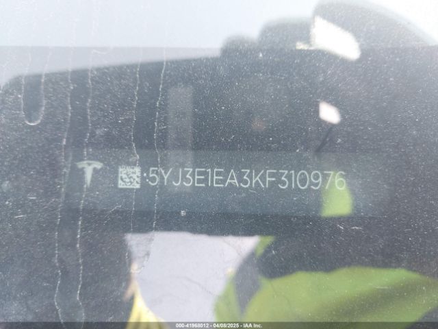 5YJ3E1EA3KF310976 Tesla Model 3 Long Range/mid Range/standard Range/standard Range Plus