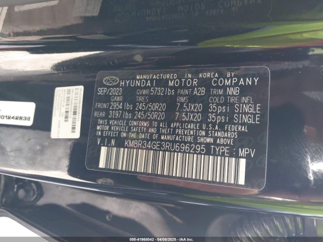 KM8R34GE3RU696295 Hyundai Palisade Xrt
