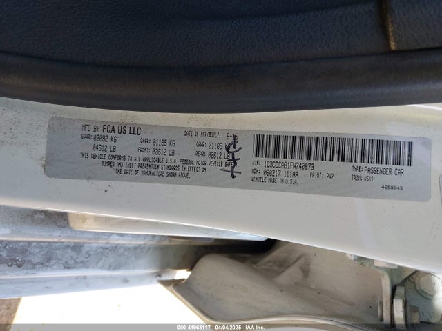 Chrysler 200 Limited 2015 1C3CCCAB1FN740873 Image 9