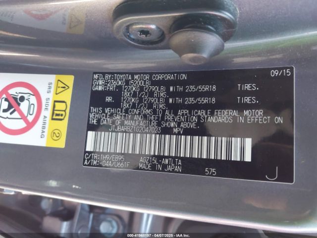 JTJBARBZ1G2047023 Lexus Nx 200t F Sport