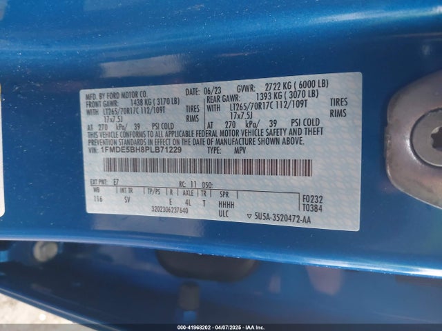 Ford Bronco Black Diamond 2023 1FMDE5BH8PLB71229 Image 9
