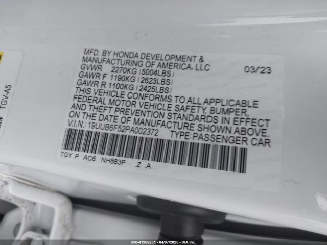 2023 ACURA TLX 19UUB6F52PA002372 Photo 8