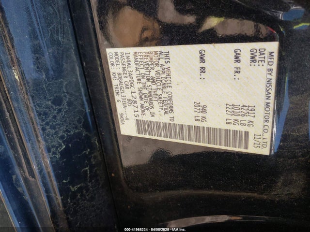 1N4AL3AP0GC128715 Nissan Altima 2.5 S