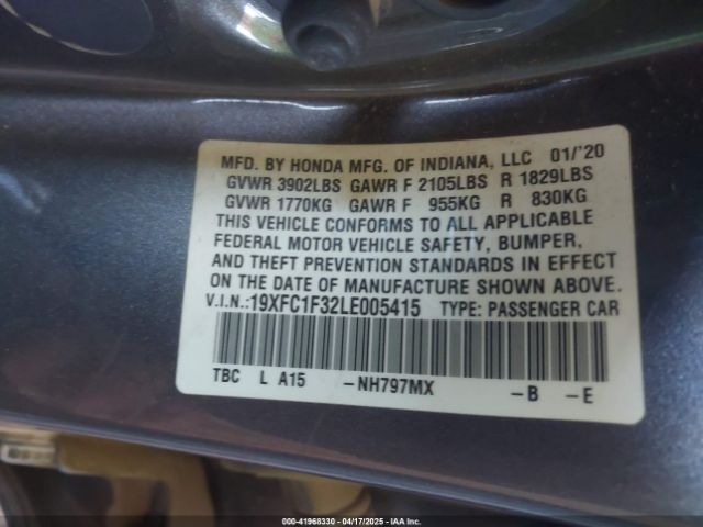 19XFC1F32LE005415 Honda CIVIC EX