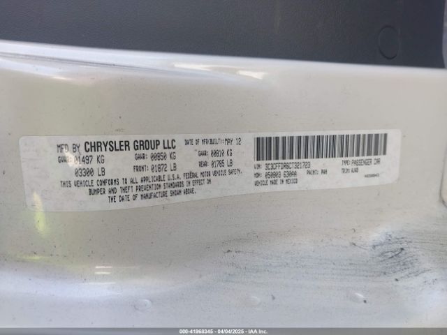 2012 FIAT 500C 3C3CFFDR6CT321723 Photo 8
