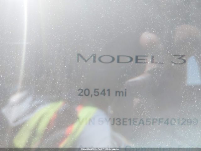 5YJ3E1EA5PF401299 Tesla Model 3 Rear-wheel Drive