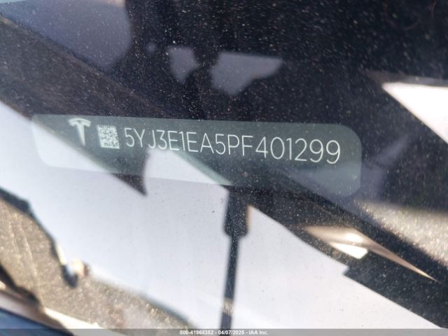 5YJ3E1EA5PF401299 Tesla Model 3 Rear-wheel Drive