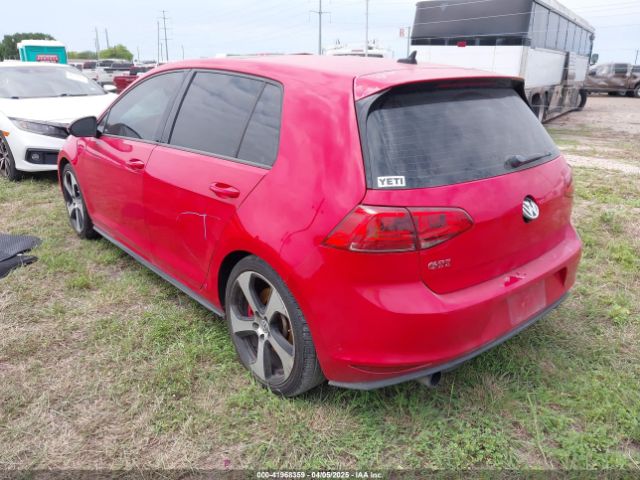 3VW447AUXGM062932 Volkswagen Golf Gti Autobahn W/performance Package 4-door