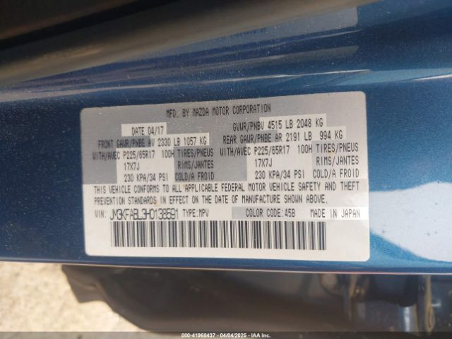 JM3KFABL3H0138591 Mazda CX-5 SPORT