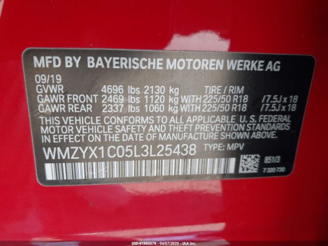 2020 MINI COUNTRYMAN WMZYX1C05L3L25438 Photo 8