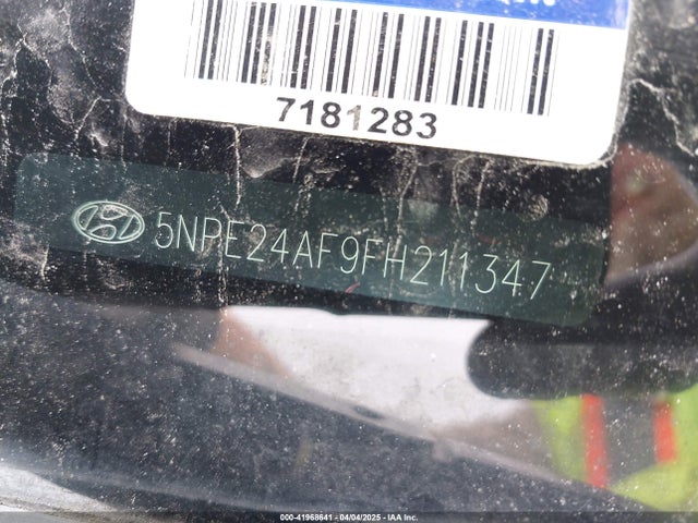 5NPE24AF9FH211347 Hyundai SONATA SE